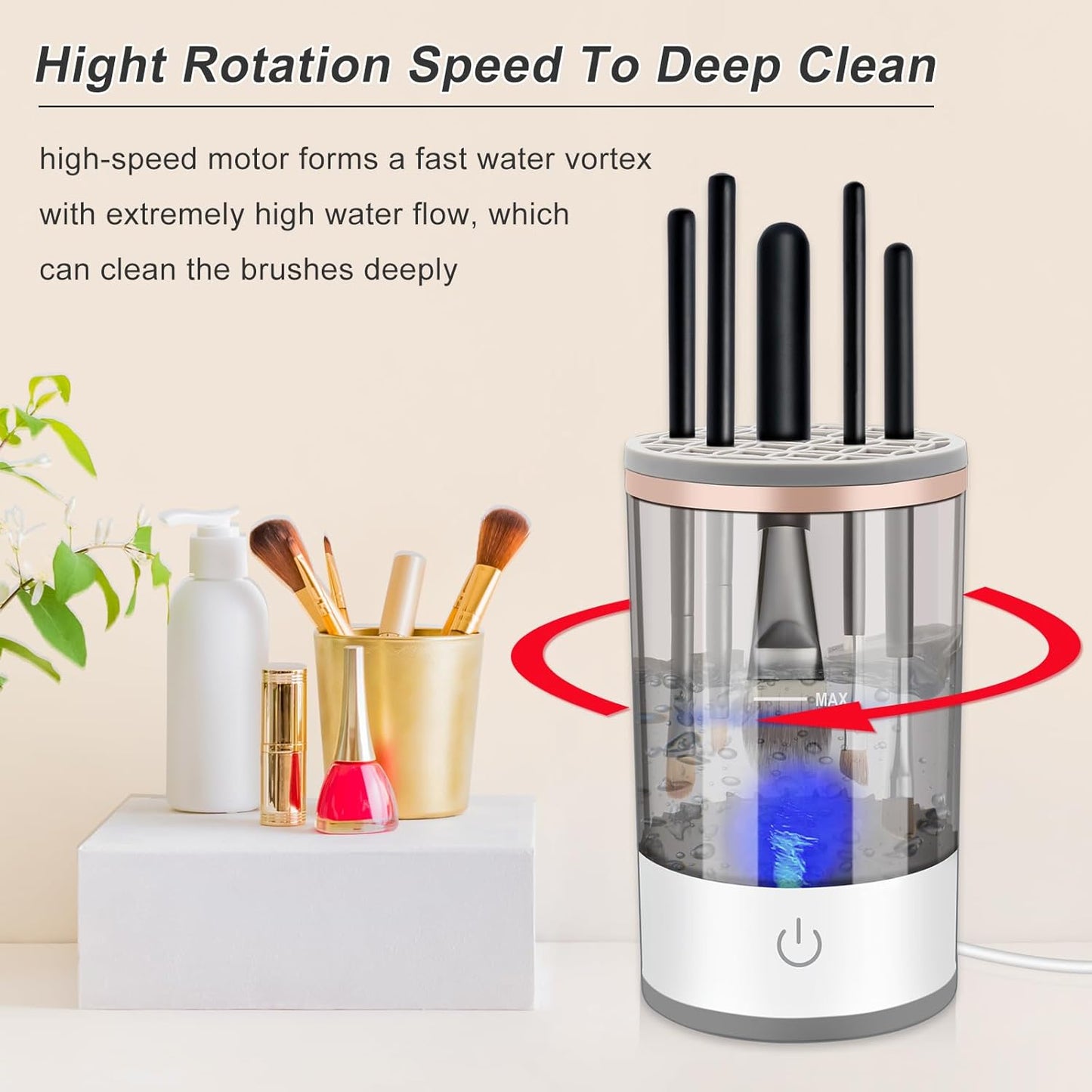Portable Electric Makeup Brush Cleaner