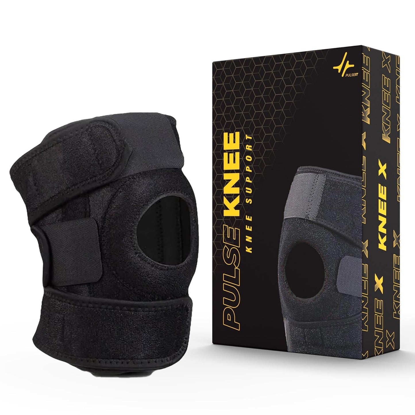 Adjustable Knee Cap Support – Compression Knee Brace with Open Patella & Dual Springs
