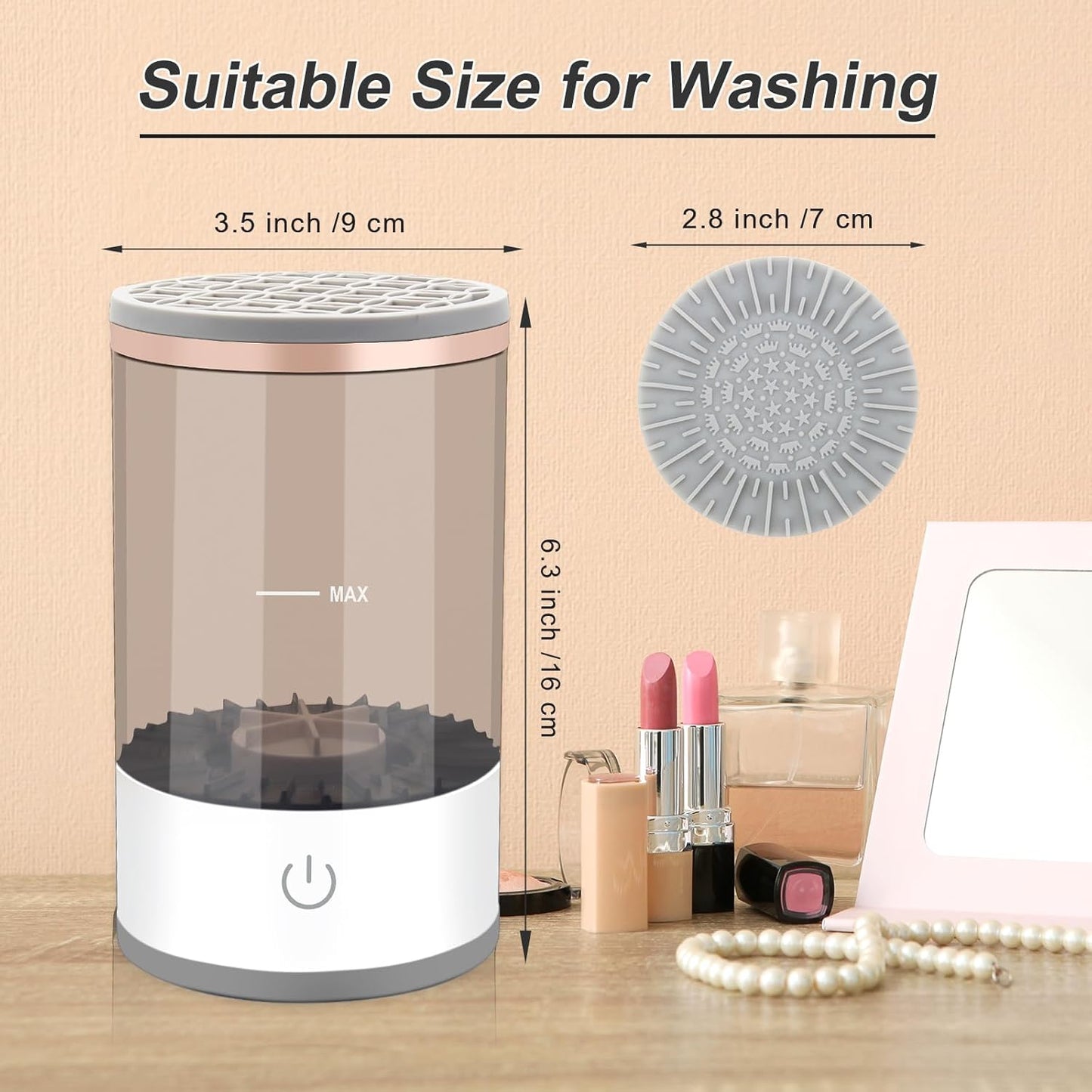 Portable Electric Makeup Brush Cleaner