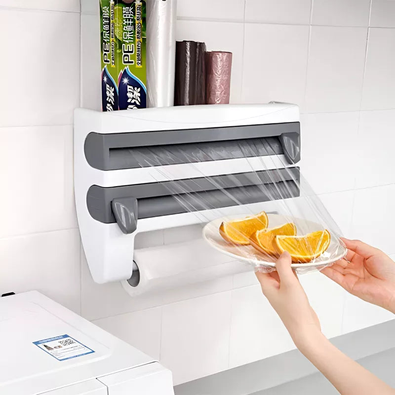 4-in-1 Multi-Purpose Wall-Mounted Kitchen Wizard Organizer