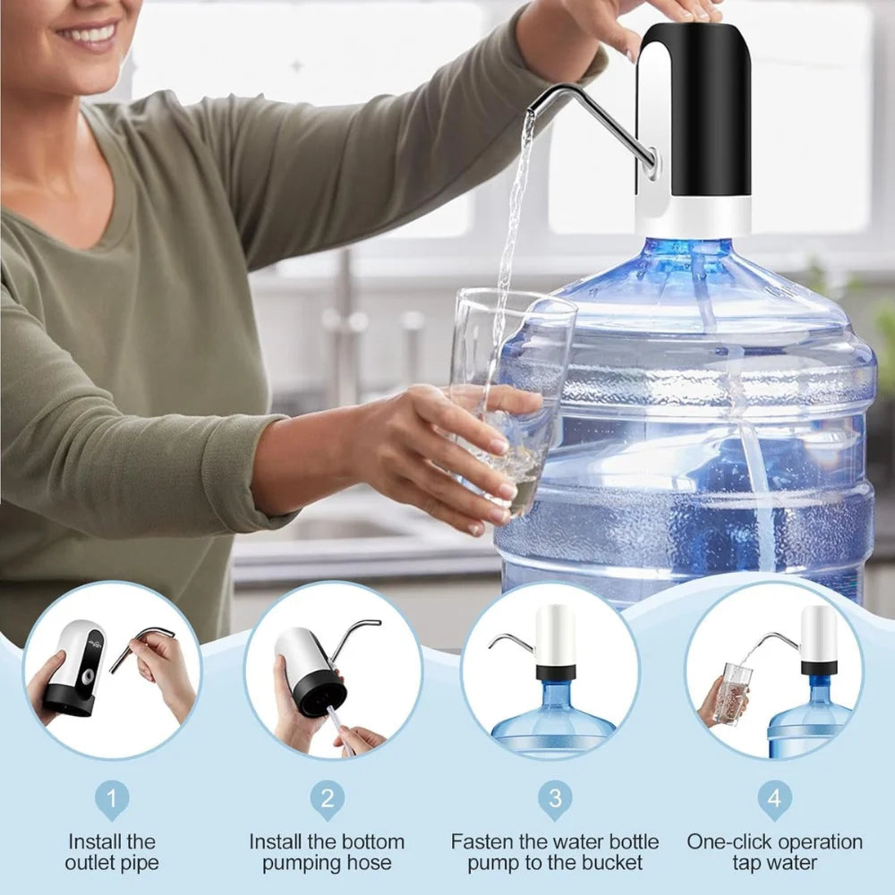 Automatic Water Dispenser Pump – Wireless USB Rechargeable Electric Suction Pump