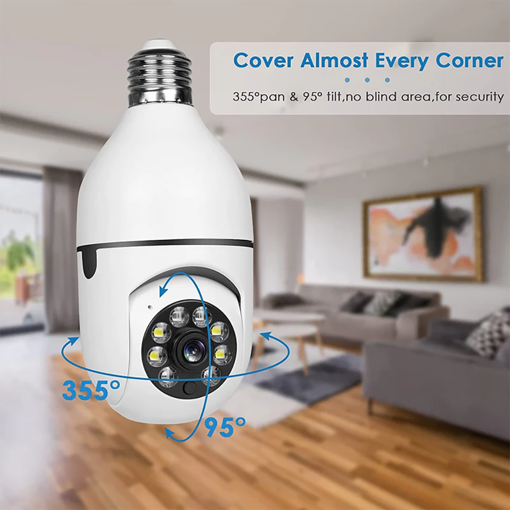 V380 Full HD 1080P Wireless LED IP Bulb Camera