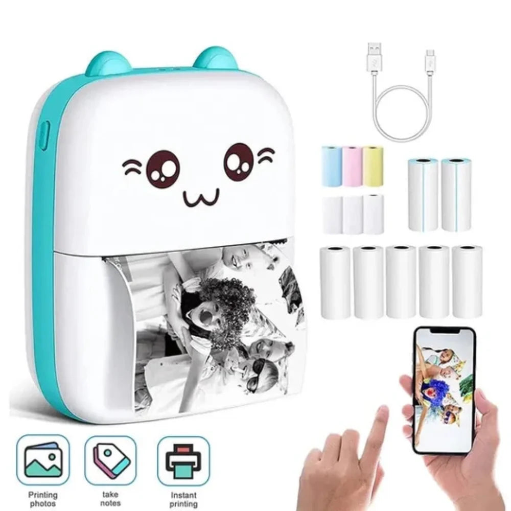 Meow Pocket Printer – Bluetooth Pocket Portable Thermal Mini Photo Printer