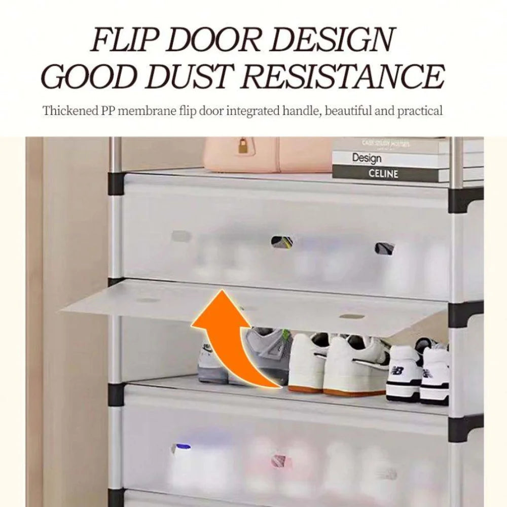 Dust-Proof Multi-Layer Shoe Rack – Heavy-Duty Storage Stand (3/4/5/6 layers)
