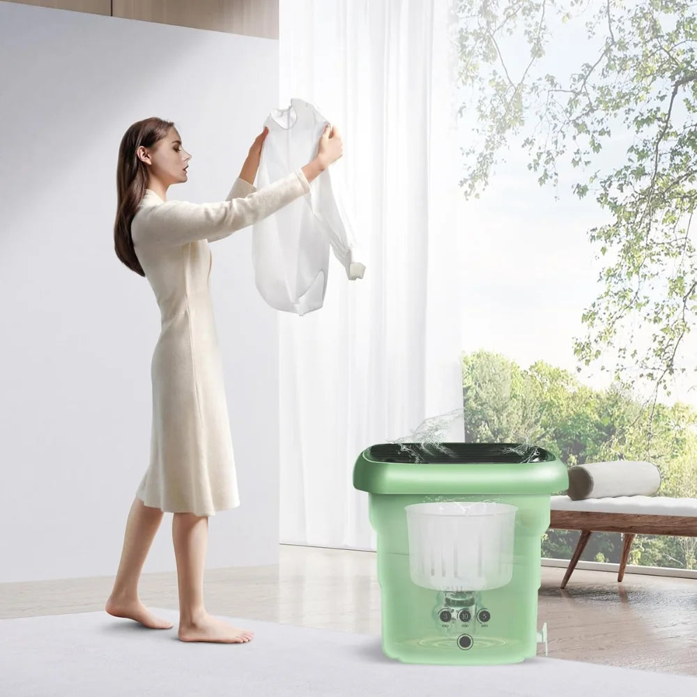 Foldable Mini Washing Machine – Portable, Space-Saving Laundry Helper