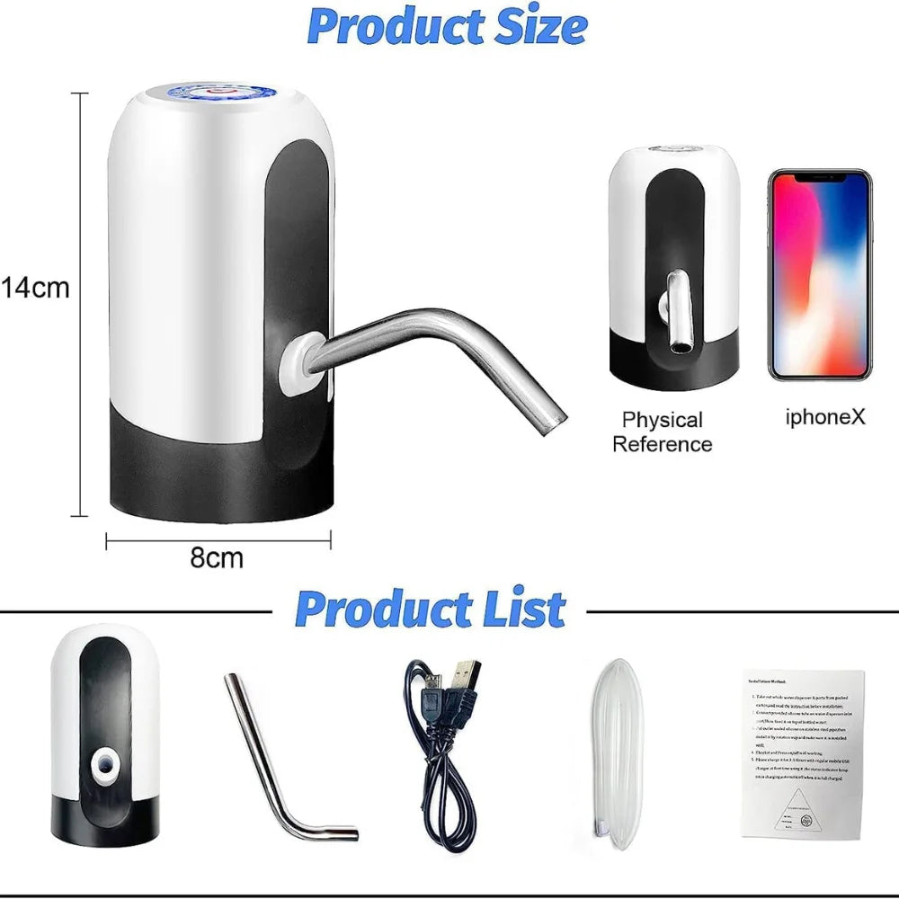 Automatic Water Dispenser Pump – Wireless USB Rechargeable Electric Suction Pump