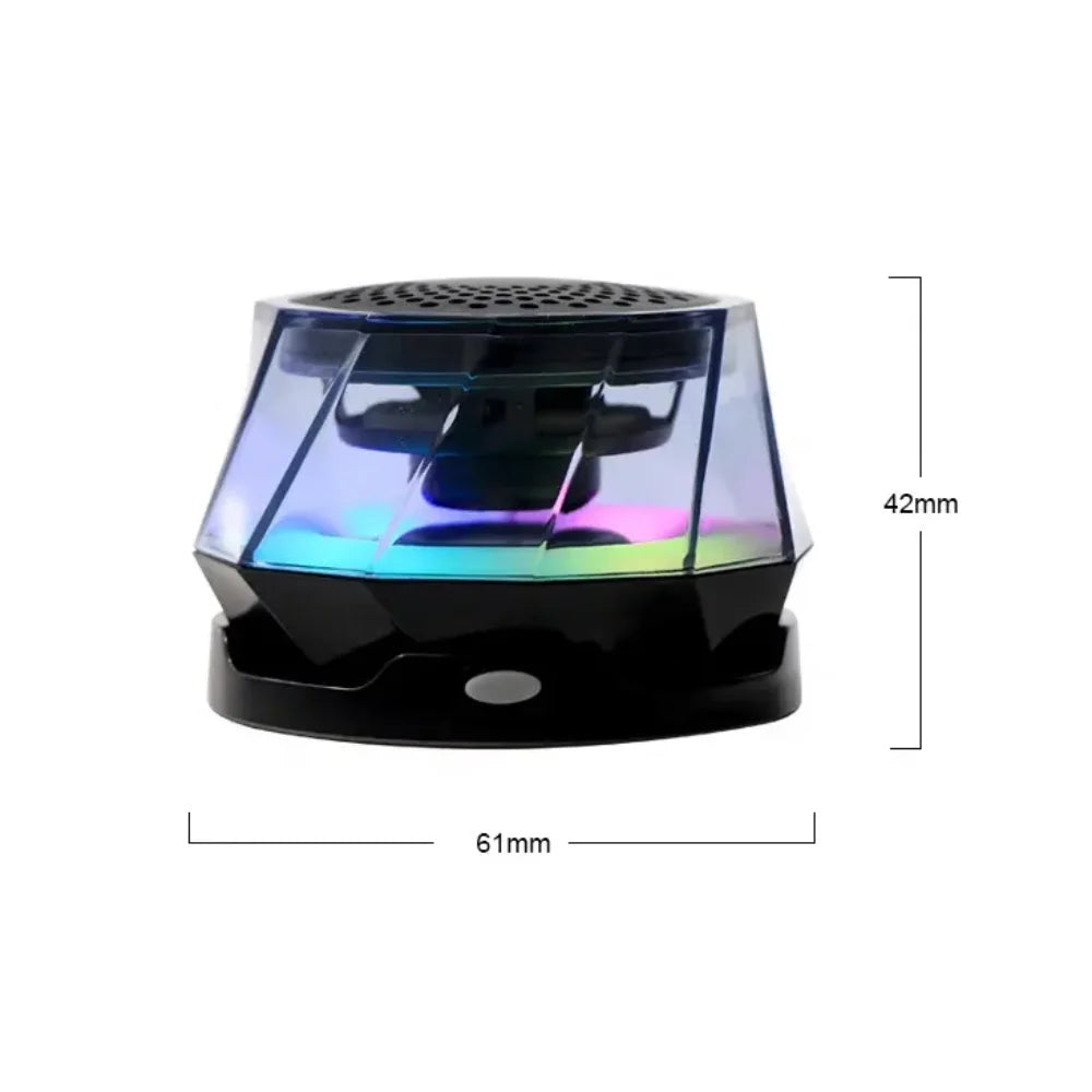 RGB Wireless Magnetic Bluetooth Speaker – Portable LED Light Music Speaker