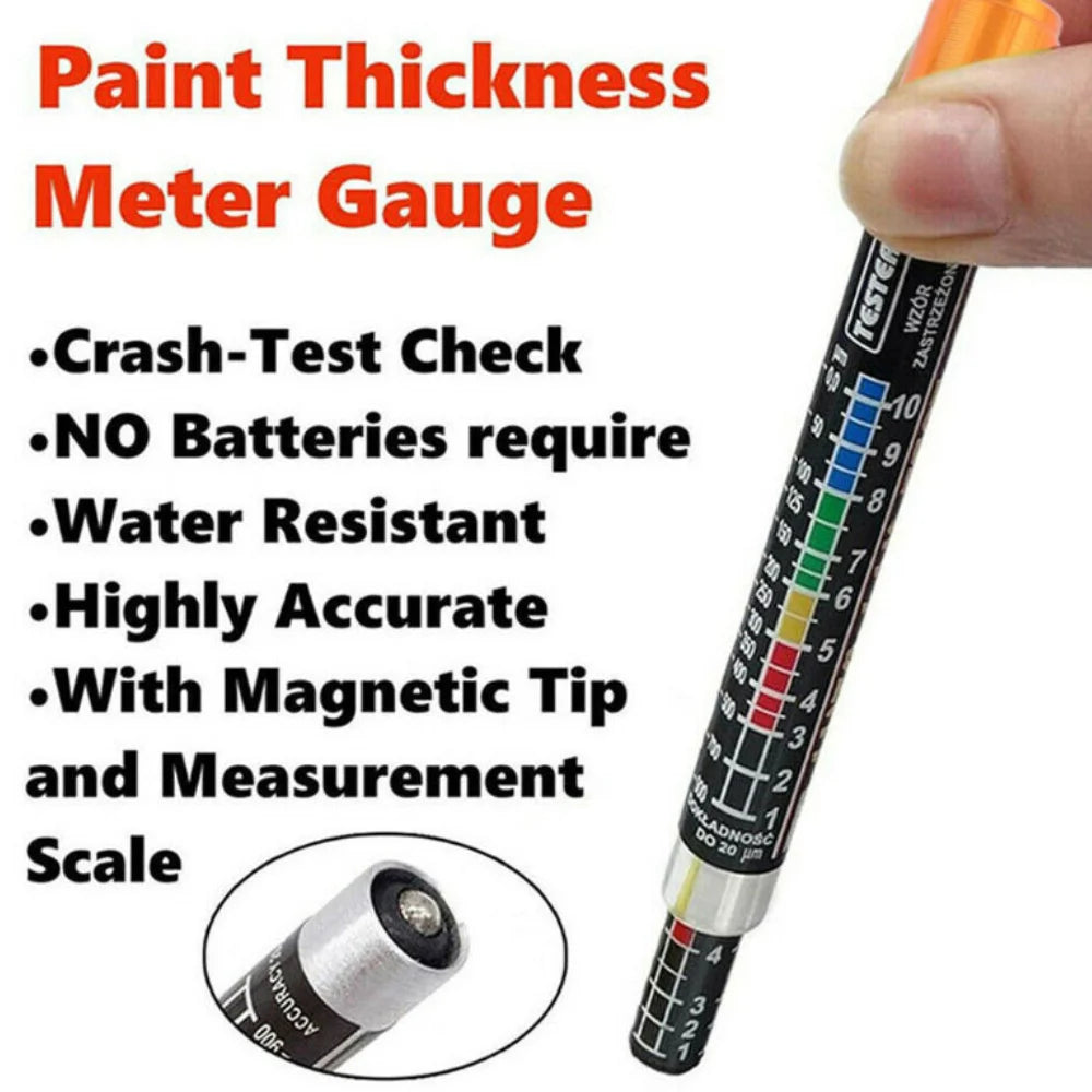 Car Paint and Coating Thickness Tester – Professional Paint Meter Gauge for Vehicle Body Inspection