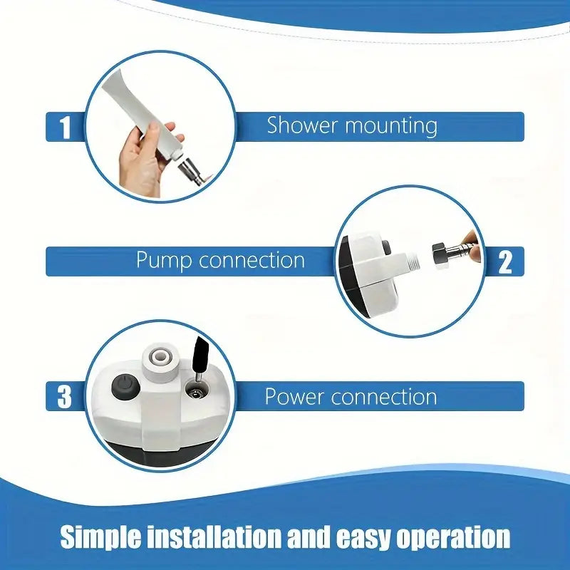 Portable Outdoor Shower – Rechargeable High-Pressure Shower Pump