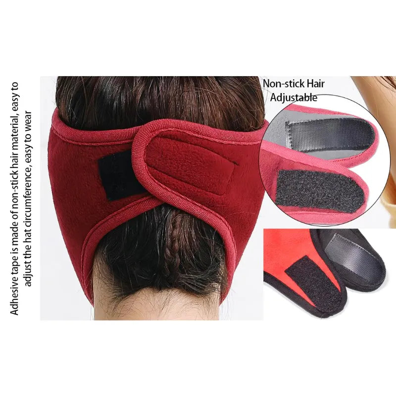 Winter Polar Fleece Full Face Mask with Anti-Fog Transparent Visor