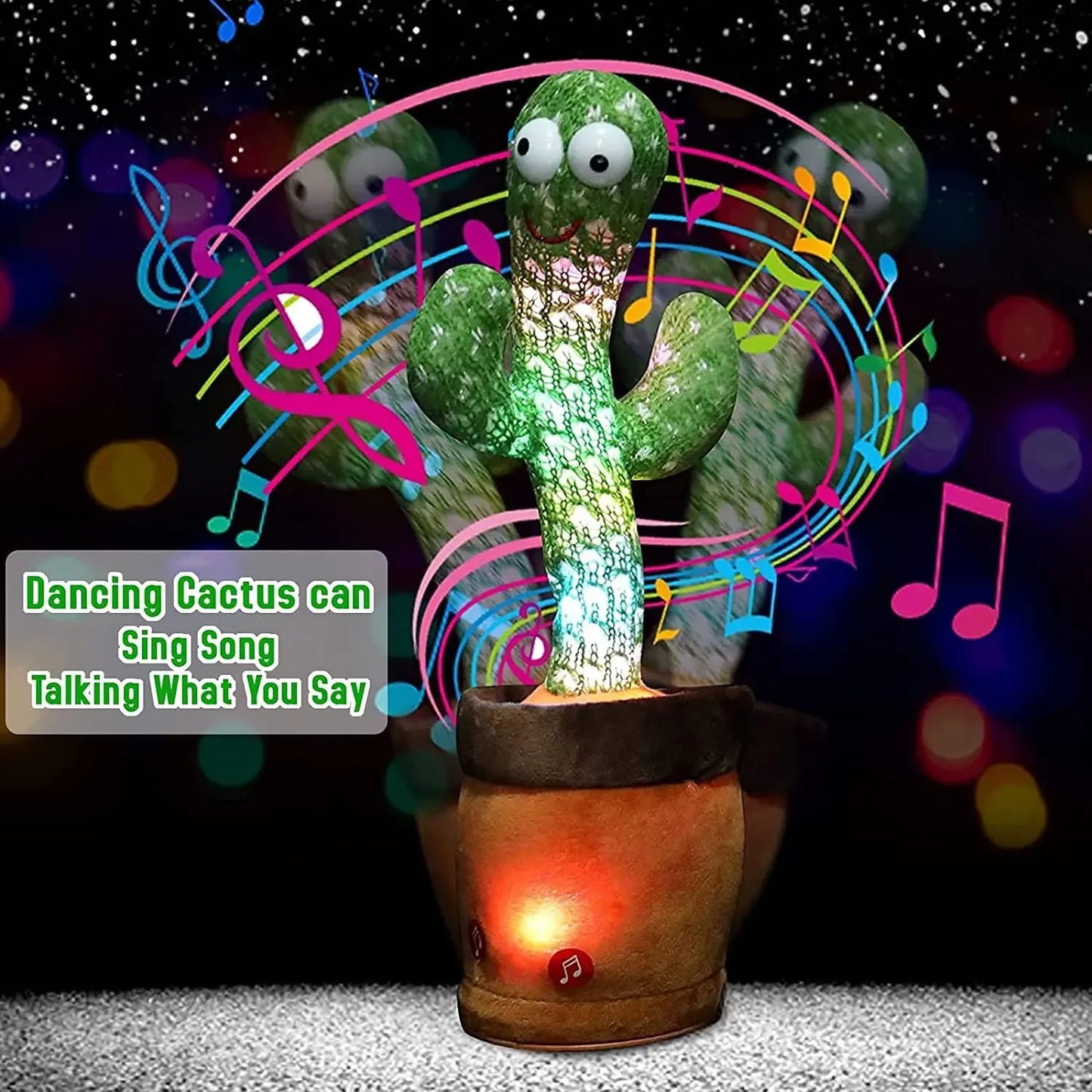 Dancing Cactus Plush Toy – Electronic Singing & Shaking Toy for Kids