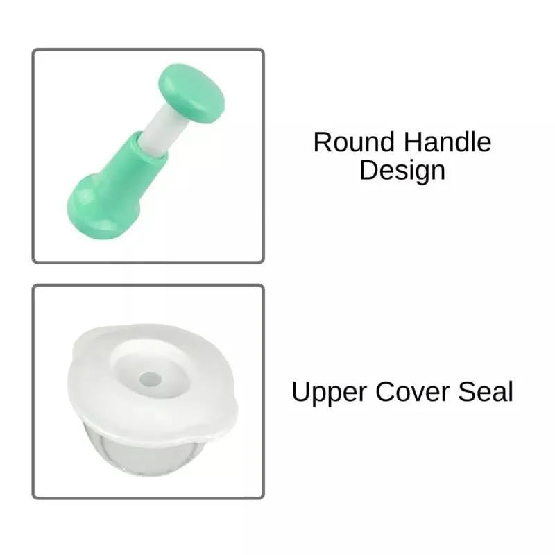 Manual Hand Chopper |Heavy-Duty Stainless Steel Blade for Vegetables, Meat & Fruits | Fast, Safe & Easy