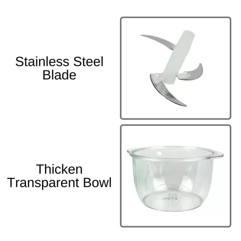 Manual Hand Chopper |Heavy-Duty Stainless Steel Blade for Vegetables, Meat & Fruits | Fast, Safe & Easy