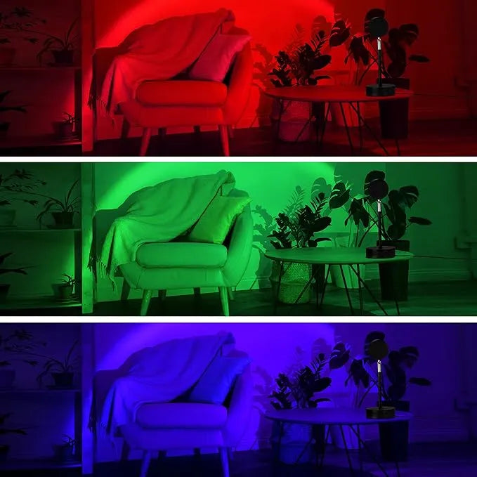 Sunset Projector Lamp With 16-Color LED And Remote Control, Night Lights Projector for Party Bedroom, Crystal Decor