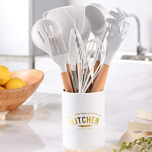 12 PCS Kitchen Silicone Spatula Utensil Set