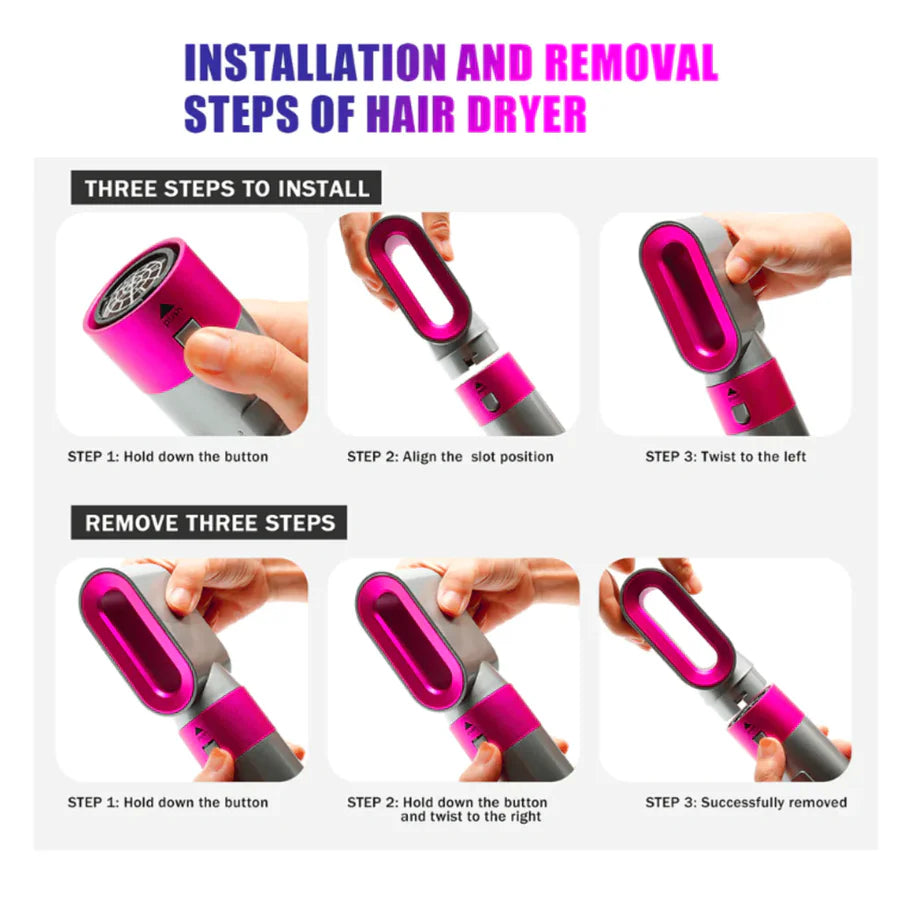 5-in-1 Hair Dryer & Styler Brush