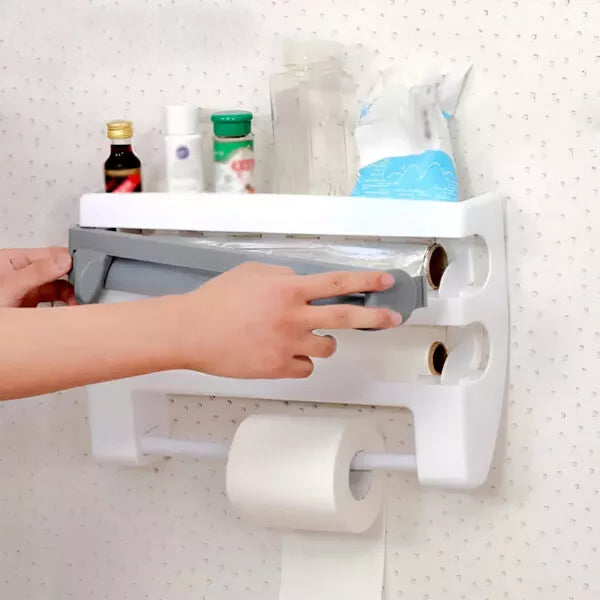 4-in-1 Multi-Purpose Wall-Mounted Kitchen Wizard Organizer