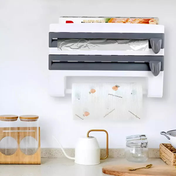 4-in-1 Multi-Purpose Wall-Mounted Kitchen Wizard Organizer