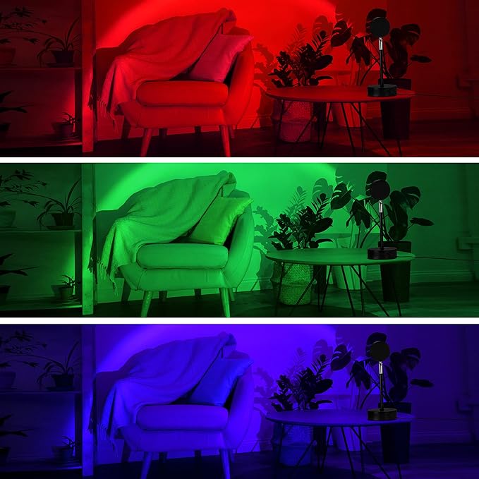 Sunset Projector Lamp With 16-Color LED And Remote Control, Night Lights Projector for Party Bedroom, Crystal Decor