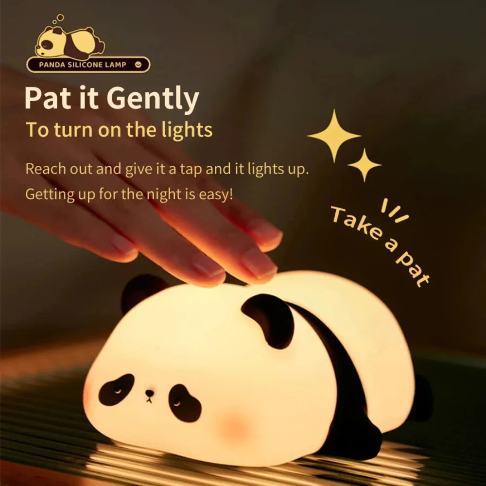 Adorable Panda Night Lamp – Rechargeable & Colour-Changing LED Night Light