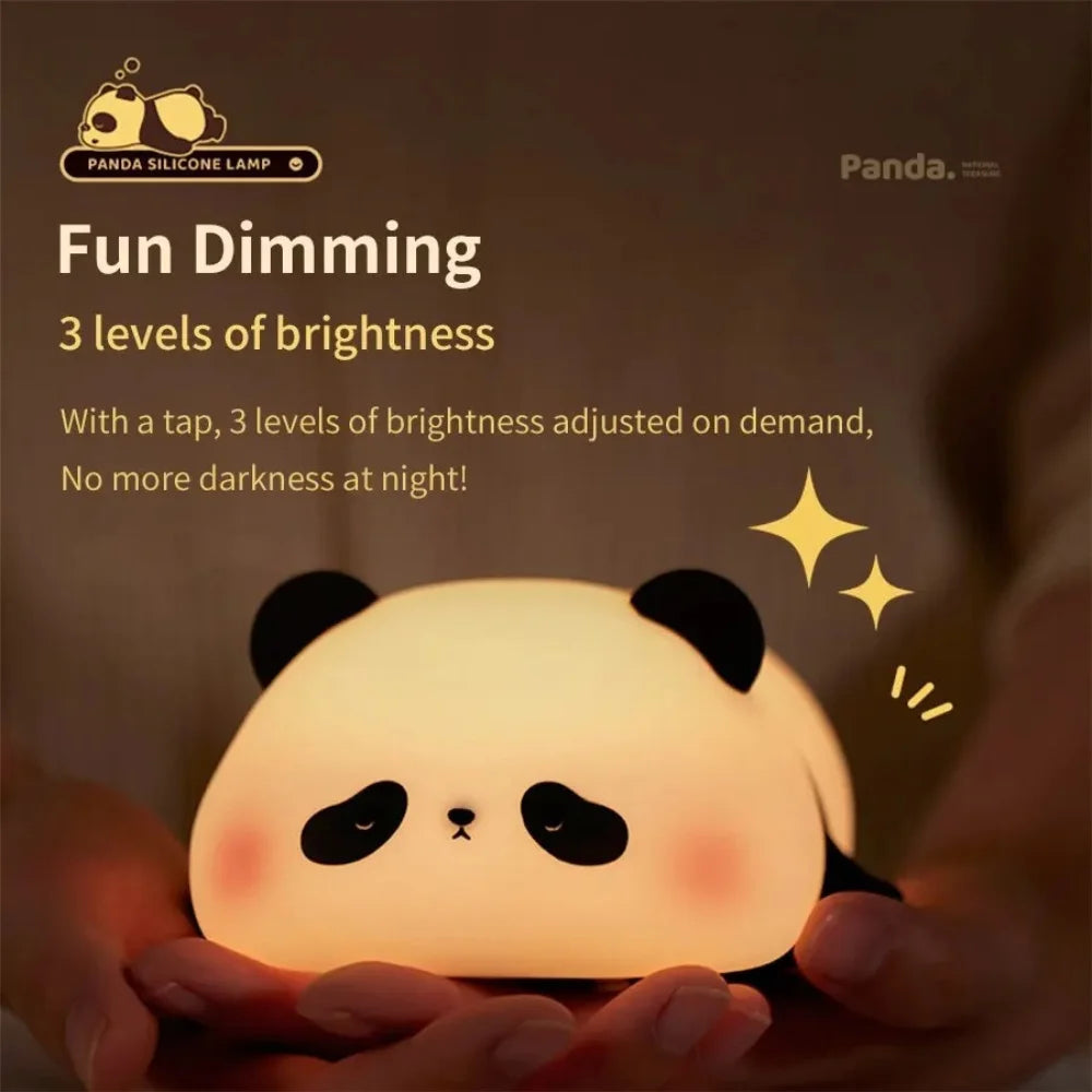 Adorable Panda Night Lamp – Rechargeable & Colour-Changing LED Night Light
