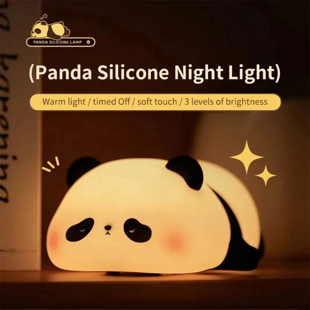 Adorable Panda Night Lamp – Rechargeable & Colour-Changing LED Night Light