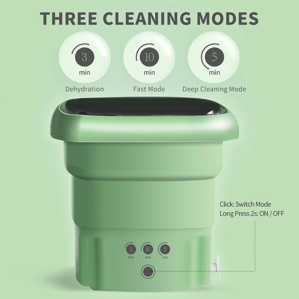 Foldable Mini Washing Machine – Portable, Space-Saving Laundry Helper