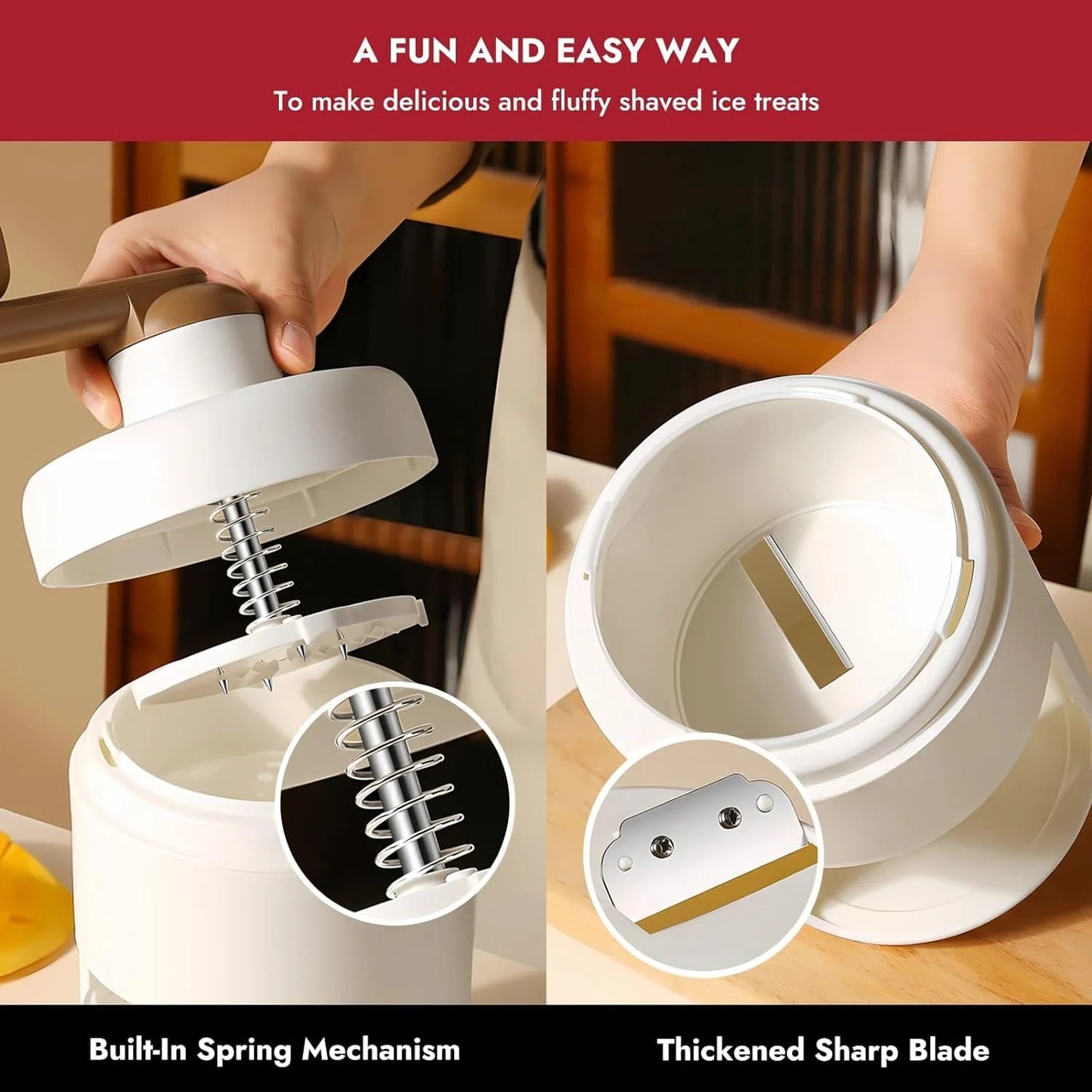 Manual Ice Crusher – Your Go-To Tool for Quick, Fresh & Fluffy Shaved Ice