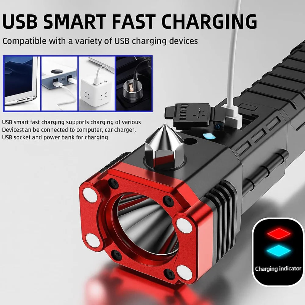 Rechargeable Multifunctional LED Torch