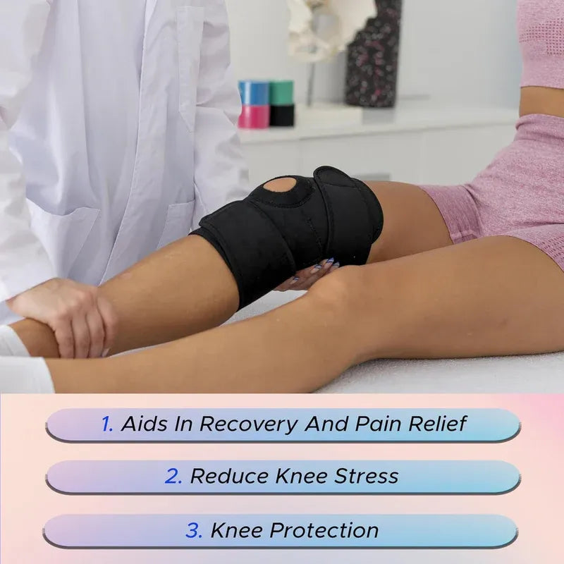 Adjustable Knee Cap Support – Compression Knee Brace with Open Patella & Dual Springs