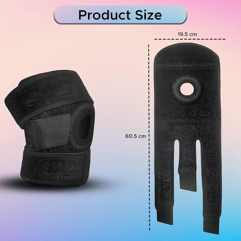 Adjustable Knee Cap Support – Compression Knee Brace with Open Patella & Dual Springs