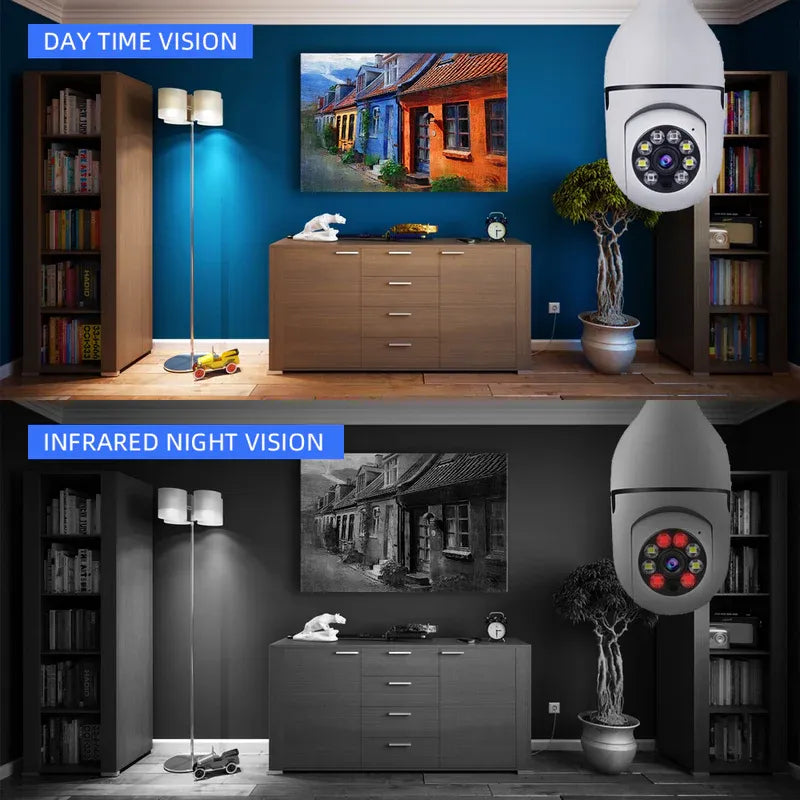 V380 Full HD 1080P Wireless LED IP Bulb Camera