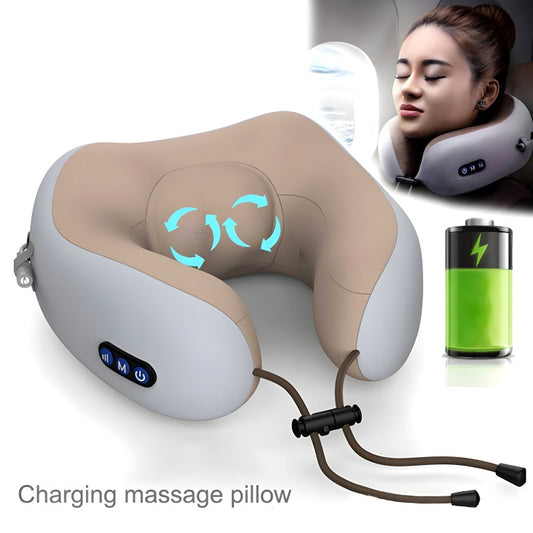 Compact And Versatile Electric U-Shaped Massage Pillow
