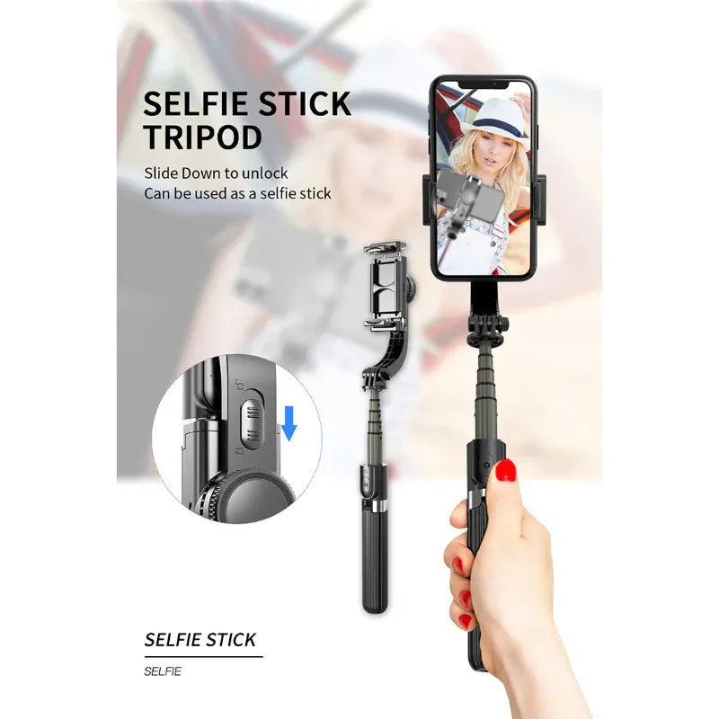 L08 Tripod Handheld Gimbal Stabilizer Selfie Stick