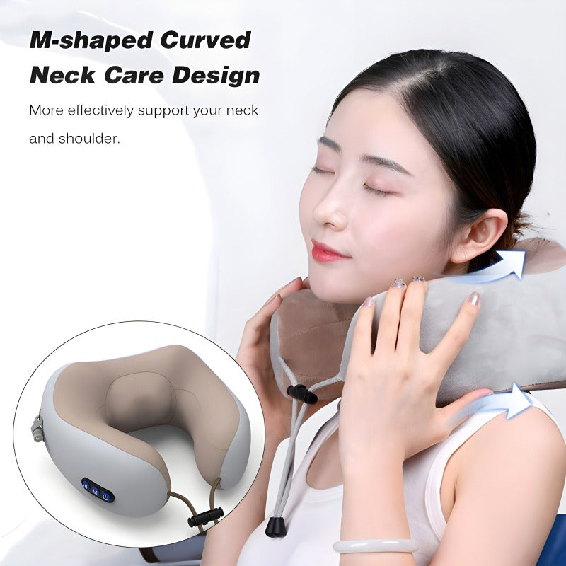 Compact And Versatile Electric U-Shaped Massage Pillow